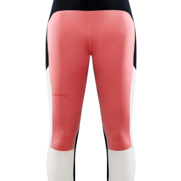 NWOT - Craft - Leggings - PRO hypervent - Coral & Black - Size 16 - Picture 3 of 14
